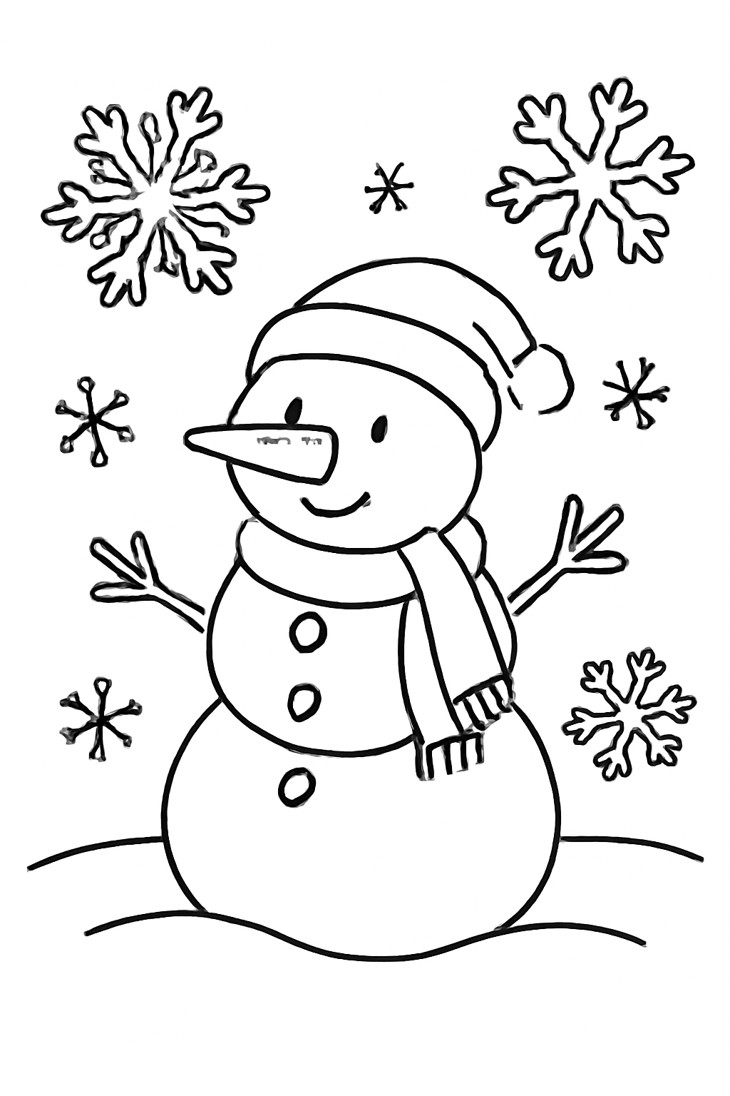 Lettere — Sulla Neve, disegno da colorare