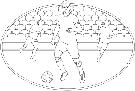 Calcio · 73, disegno da colorare