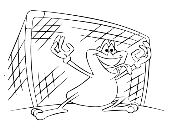 Calcio · 74, disegno da colorare