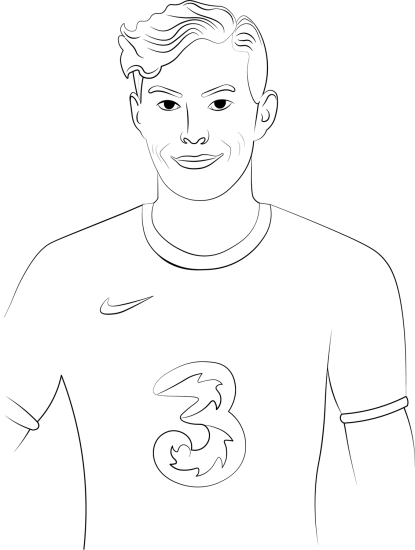Calcio · 62, disegno da colorare