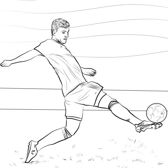 Calcio · 30, disegno da colorare