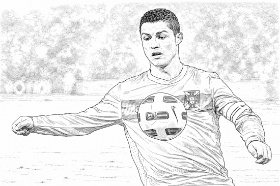Calcio · 6, disegno da colorare