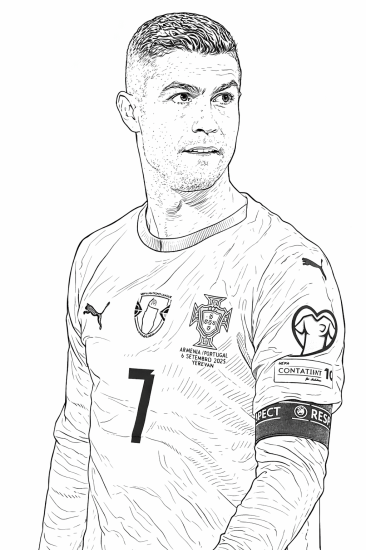 Calcio · 7, disegno da colorare