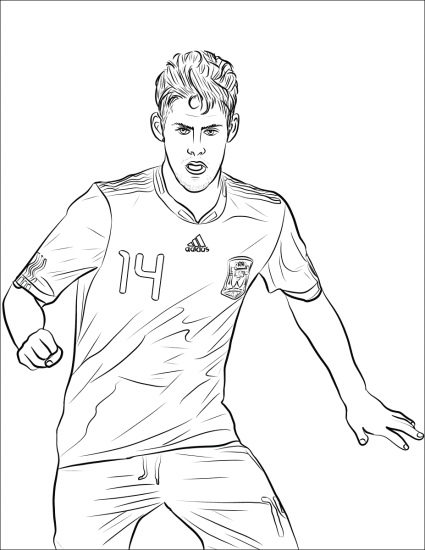 Calcio · 9, disegno da colorare