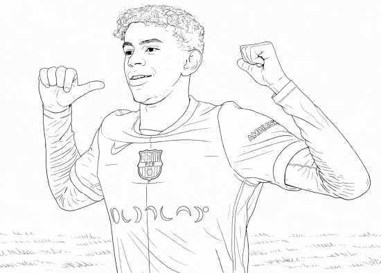 Calcio · 4, disegno da stampare e colorare