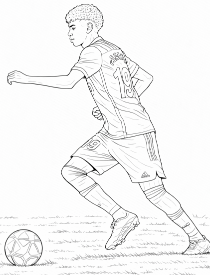 Calcio · 21, disegno da colorare