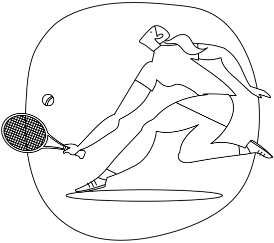 Tennis · 67, disegno da colorare