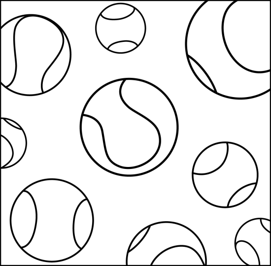 Tennis · 69, disegno da colorare