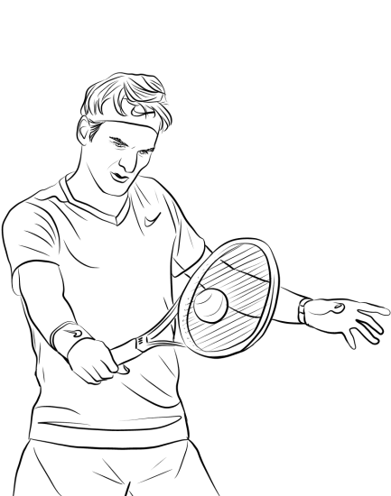 Tennis · 61, disegno da colorare