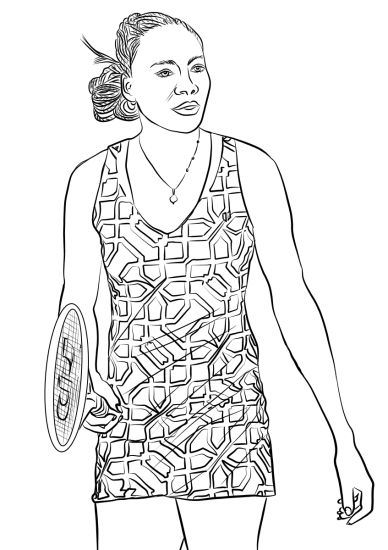 Tennis · 51, disegno da colorare