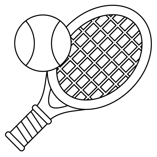 Tennis · 60, disegno da colorare
