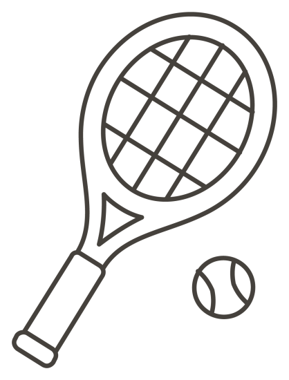 Tennis · 59, disegno da colorare
