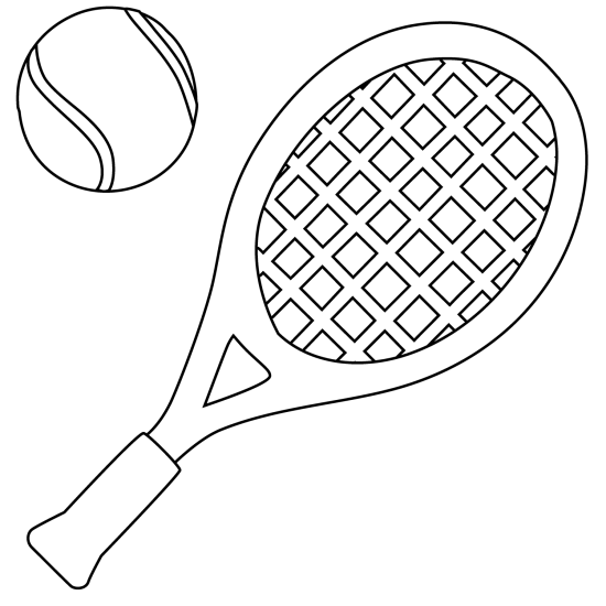 Tennis · 53, disegno da colorare