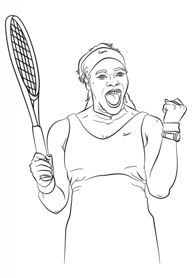 Tennis · 36, disegno da colorare