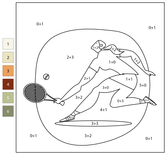 Tennis · 23, disegno da colorare