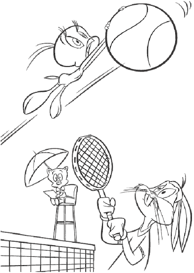 Tennis · 16, disegno da colorare