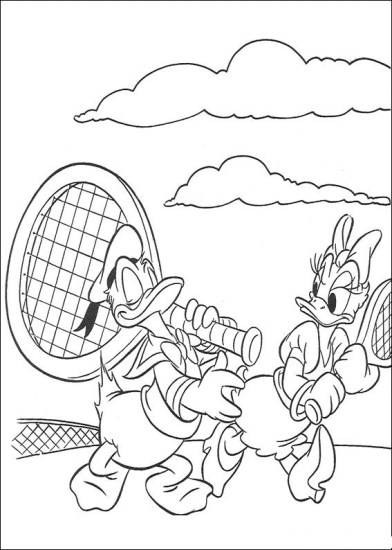 Tennis · 1, disegno da stampare e colorare