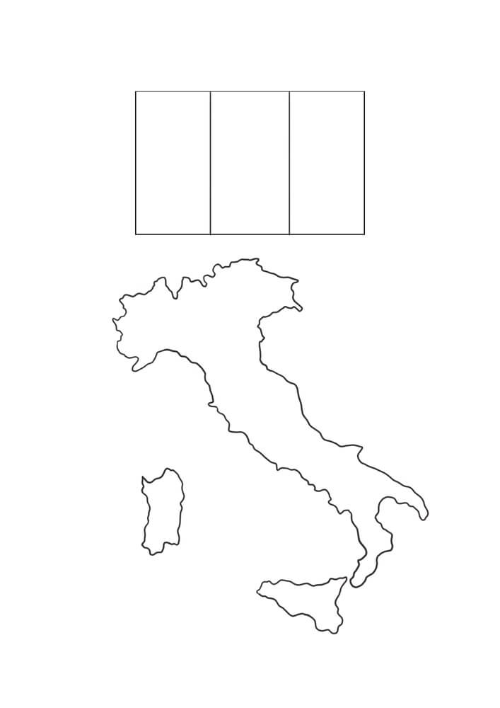 Bandiera · 4, disegno da stampare e colorare