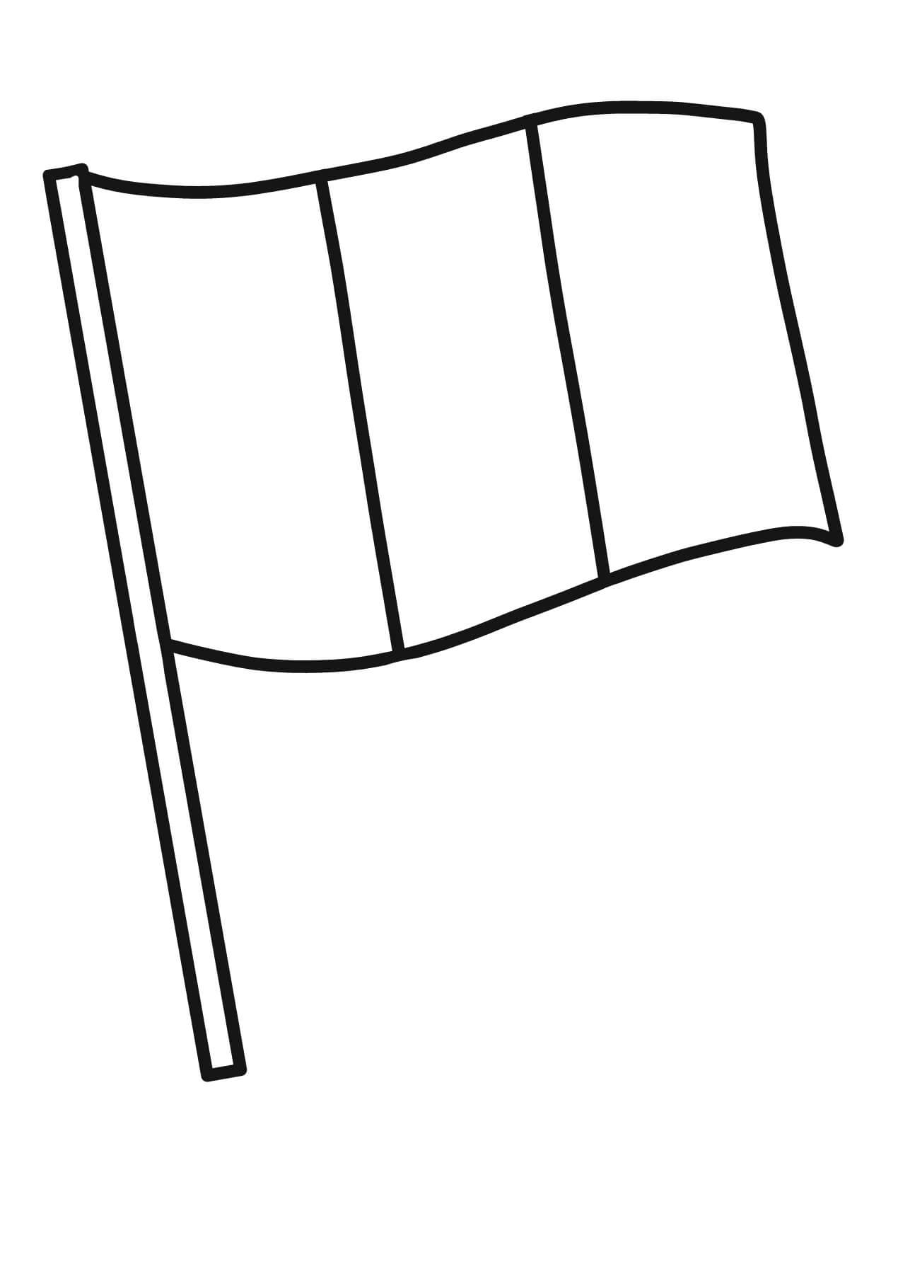Bandiera · 3, disegno da stampare e colorare