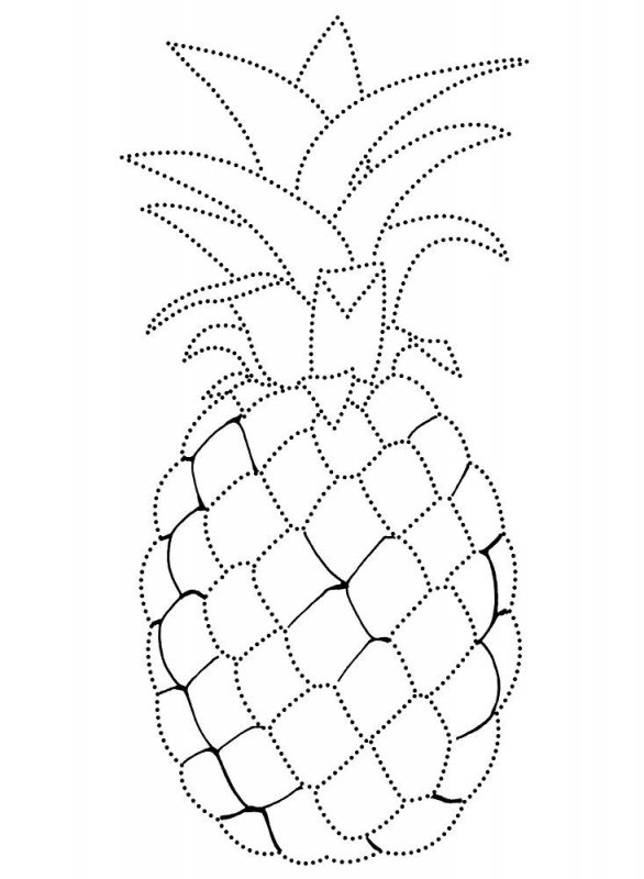 Ananas · 16, disegno da colorare