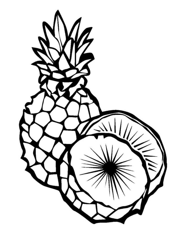 Ananas · 15, disegno da colorare