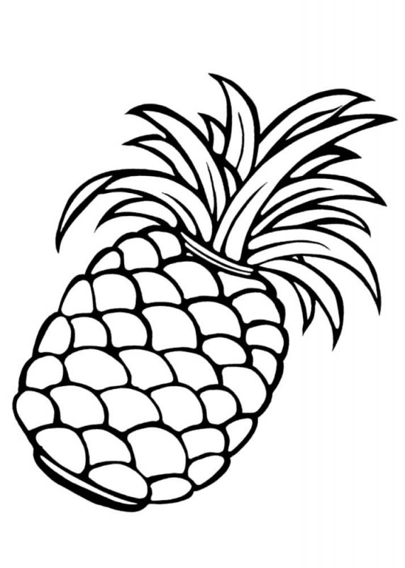 Ananas · 9, disegno da colorare