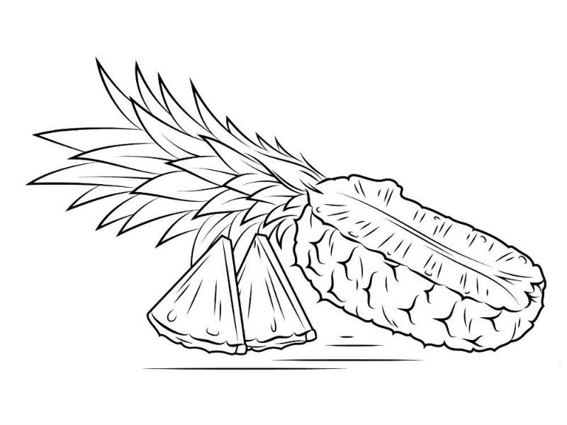 Ananas · 17, disegno da colorare