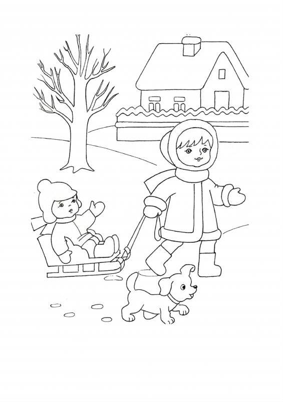Inverno · 17, disegno da colorare