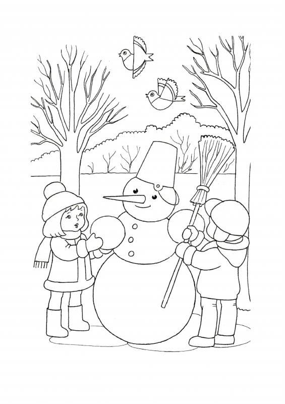 Inverno · 16, disegno da colorare