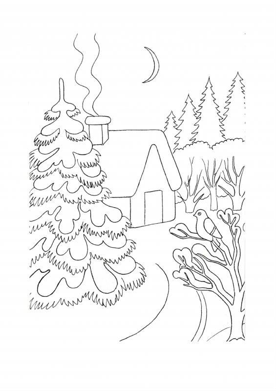 Inverno · 15, disegno da colorare