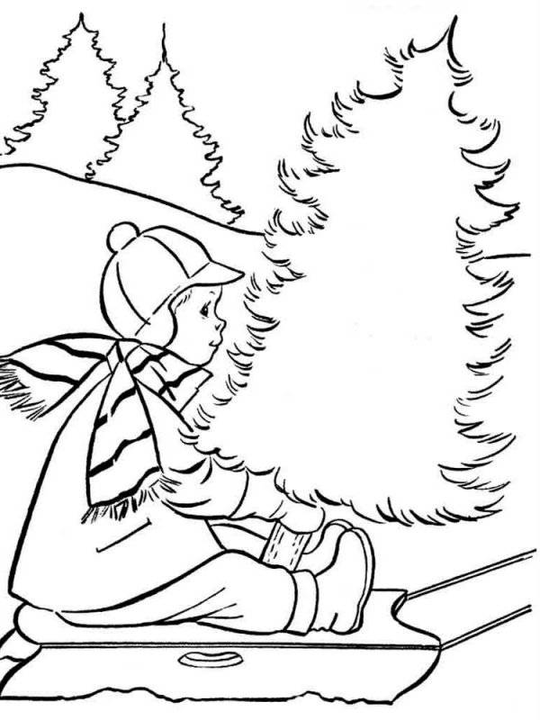Inverno · 8, disegno da colorare