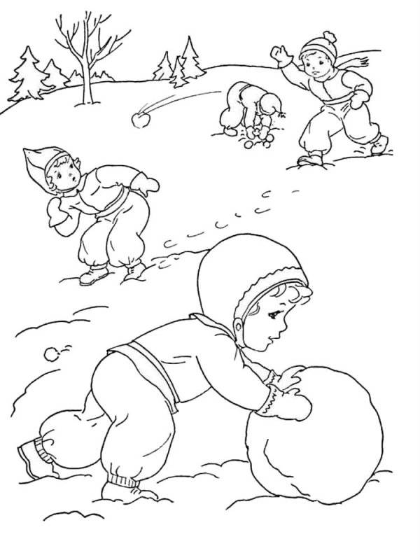 Inverno · 6, disegno da colorare
