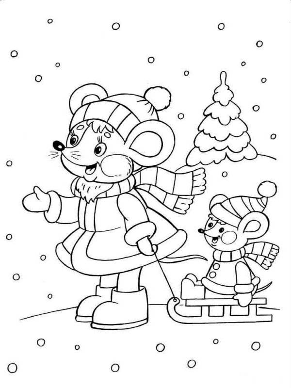 Inverno · 5, disegno da stampare e colorare