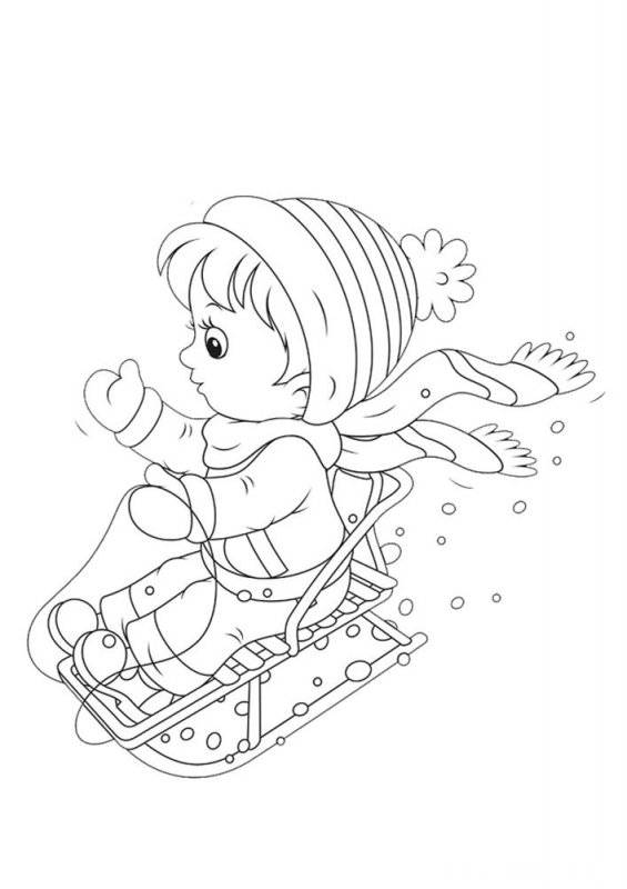 Inverno · 3, disegno da stampare e colorare