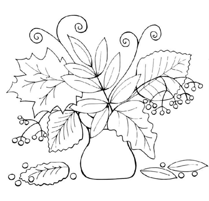 Autunno, disegno da stampare e colorare
