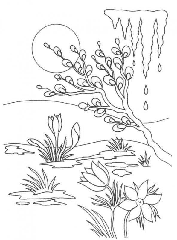 Primavera · 2, disegno da stampare e colorare