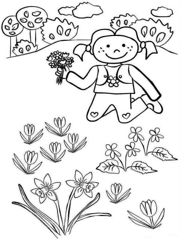 Primavera · 12, disegno da colorare