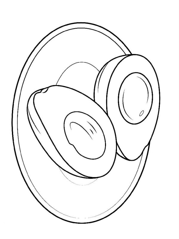 Avocado · 5, disegno da colorare