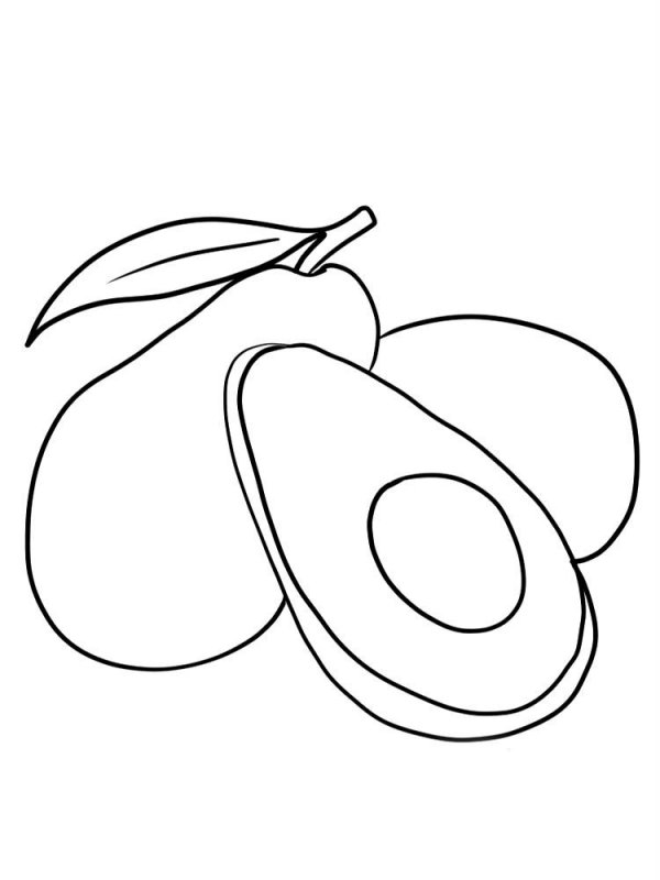 Avocado · 6, disegno da colorare