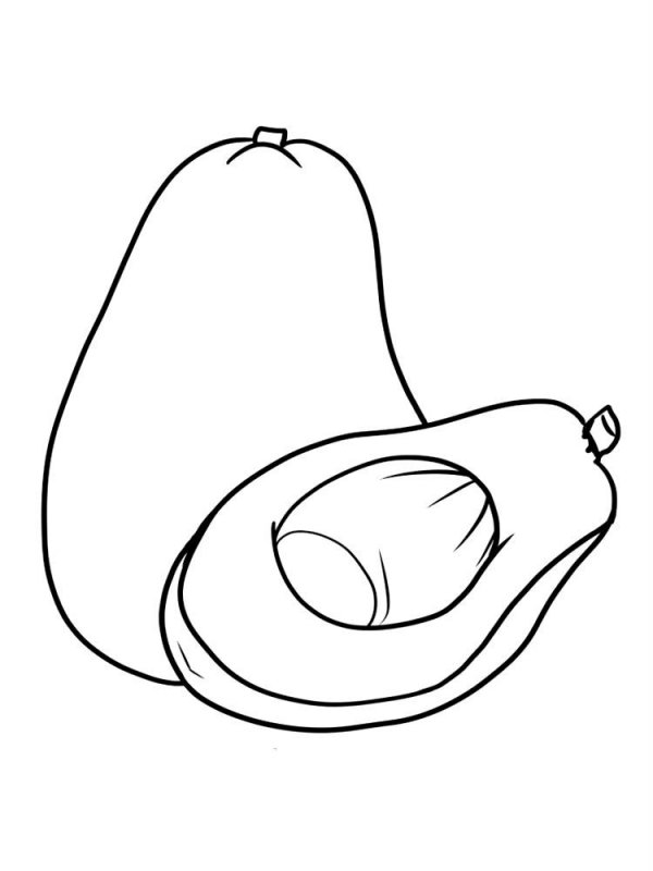 Avocado · 8, disegno da colorare