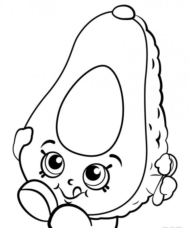 Avocado · 9, disegno da colorare