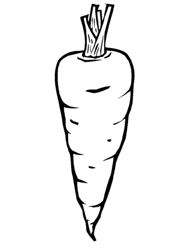 Carota · 2, disegno da stampare e colorare