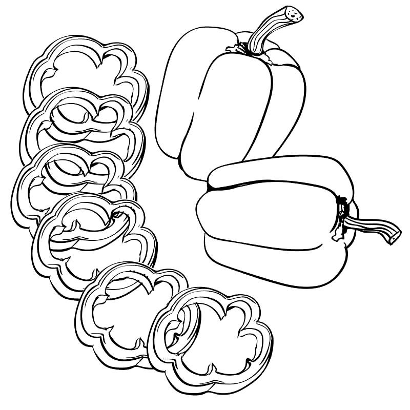 Pepperoni · 4, disegno da stampare e colorare