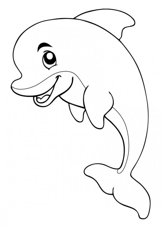 Delfino · 23, disegno da colorare