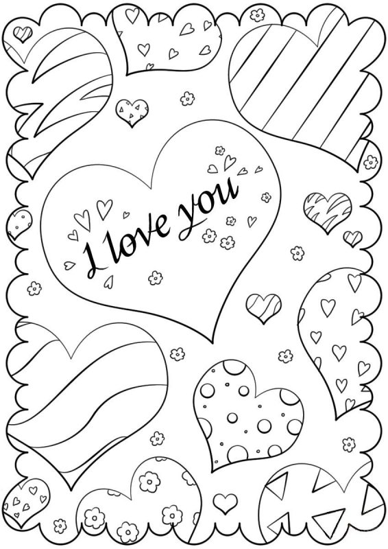San Valentino · 11, disegno da colorare
