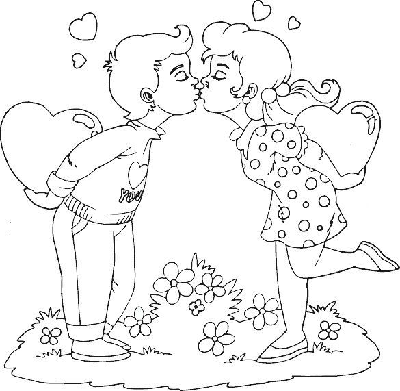 San Valentino · 3, disegno da stampare e colorare