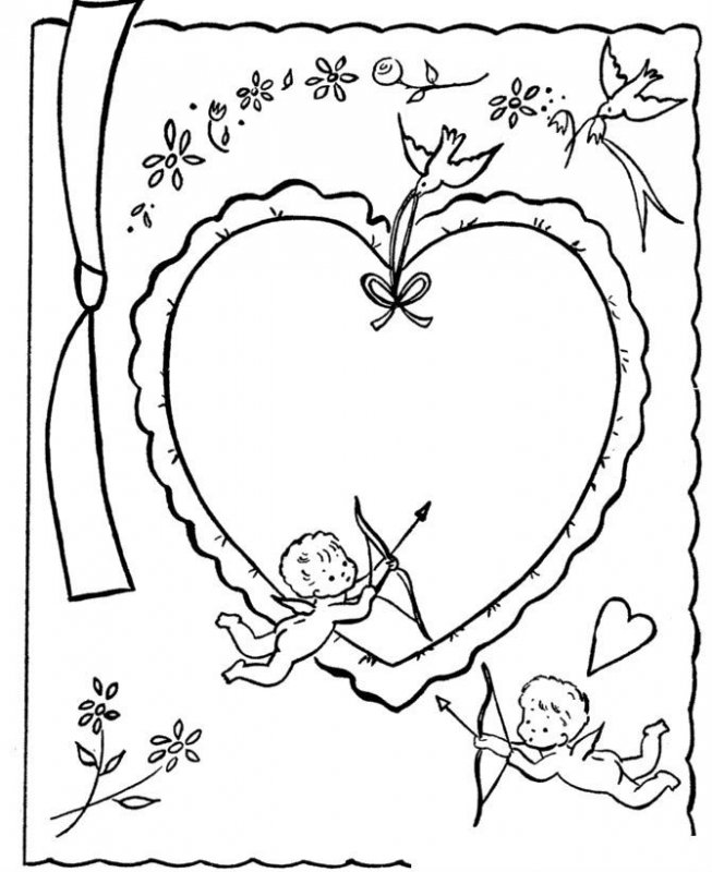 San Valentino · 1, disegno da stampare e colorare