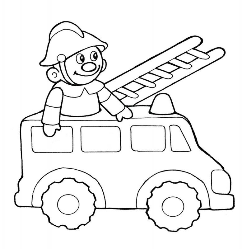 Pompieri · 21, disegno da colorare