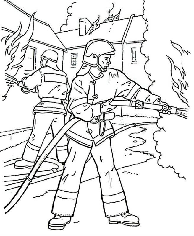 Pompieri · 23, disegno da colorare