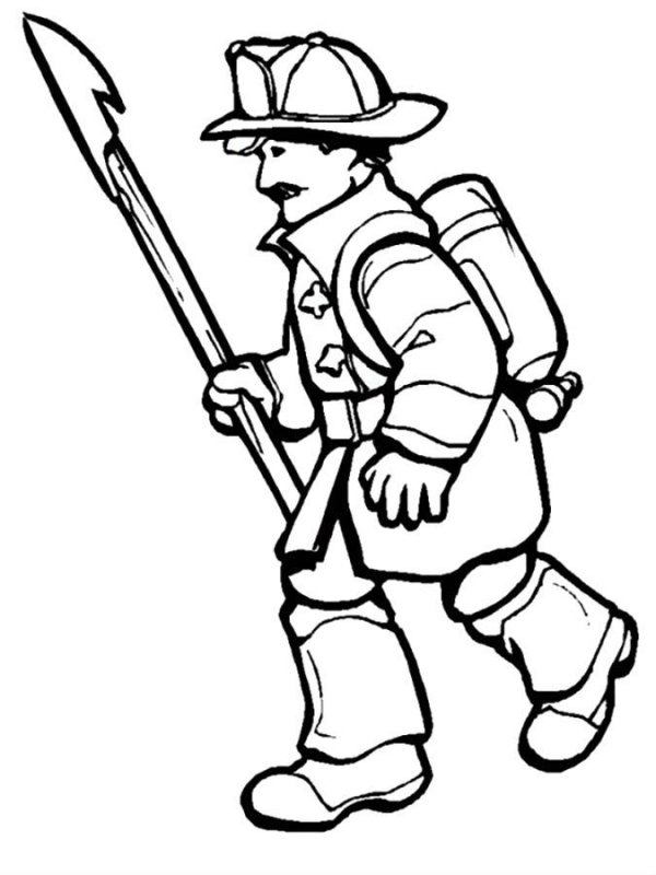 Pompieri · 33, disegno da colorare